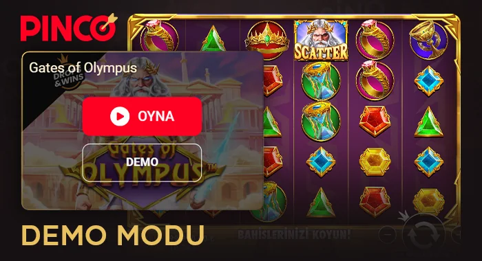 Pinco online casinoda Gates of Olympus demo modunu deneyin