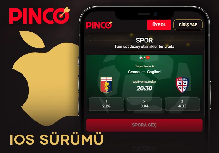 Pinco uygulamasını iOS cihazlara yükleyin - talimatlar