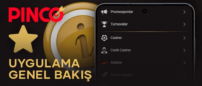 Pinco mobil uygulaması hakkında genel bilgiler
