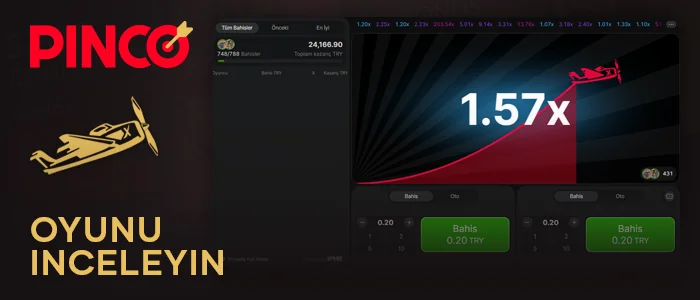 Pinco'daki Aviator crash oyununun kurallarını inceleyin