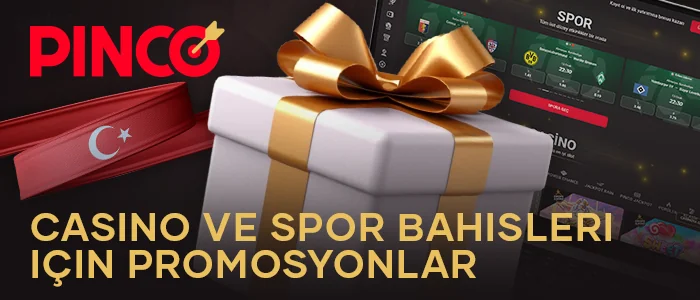 Türk oyuncular için Pinco Casino bonusları